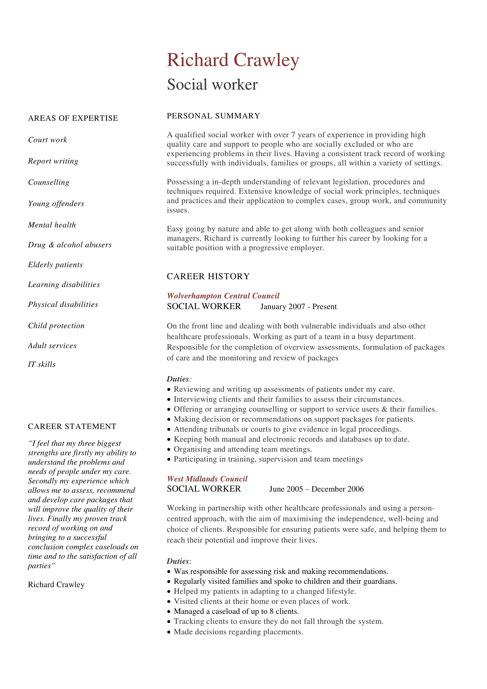 Sample Resume for Msw social Worker Adult Healthcare Services 14 Best social Worker Resume Sample Templates – Wisestep