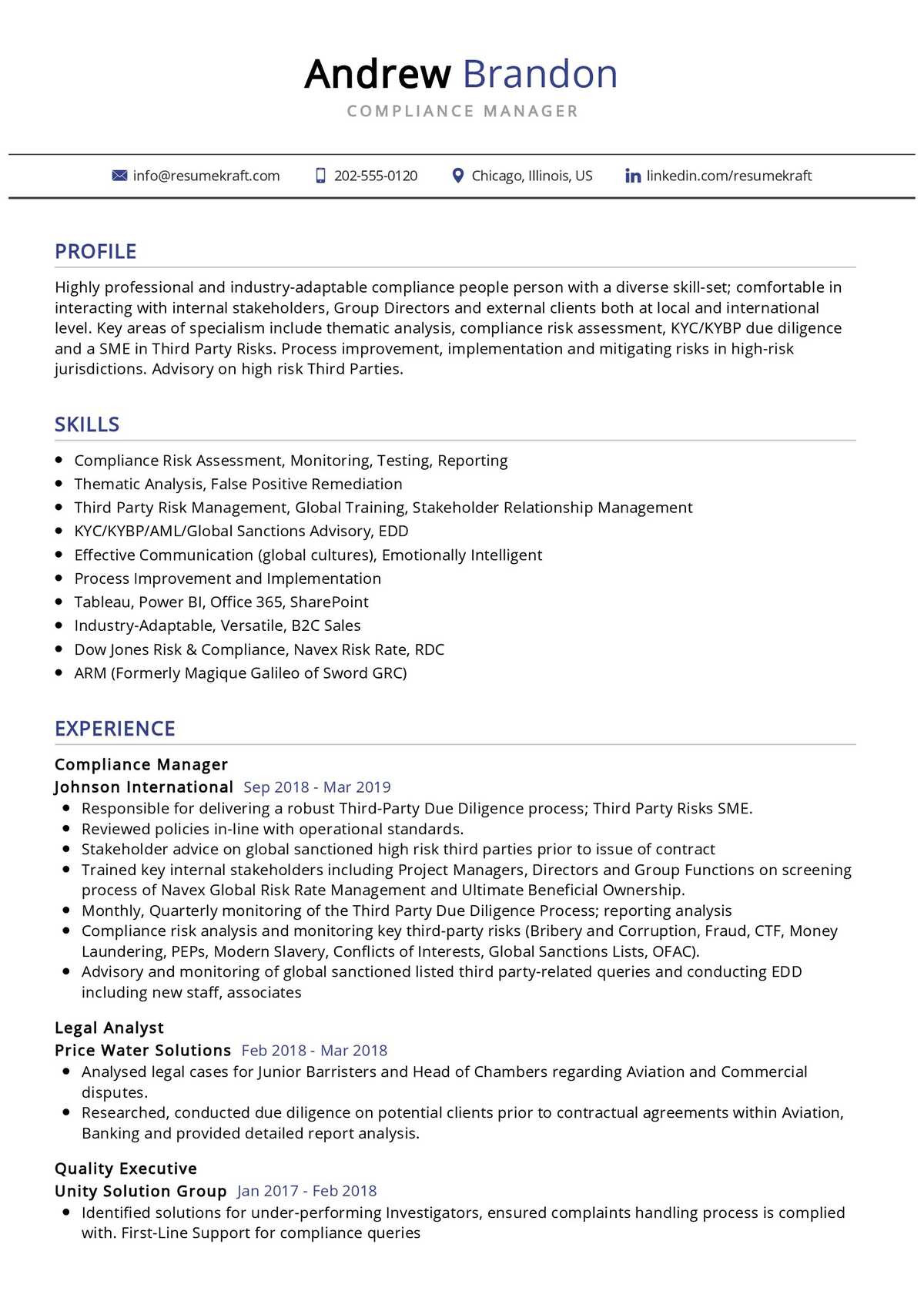 Sample Skills On Compliance Manager Resume Compliance Manager Resume Sample 2022 Writing Tips – Resumekraft