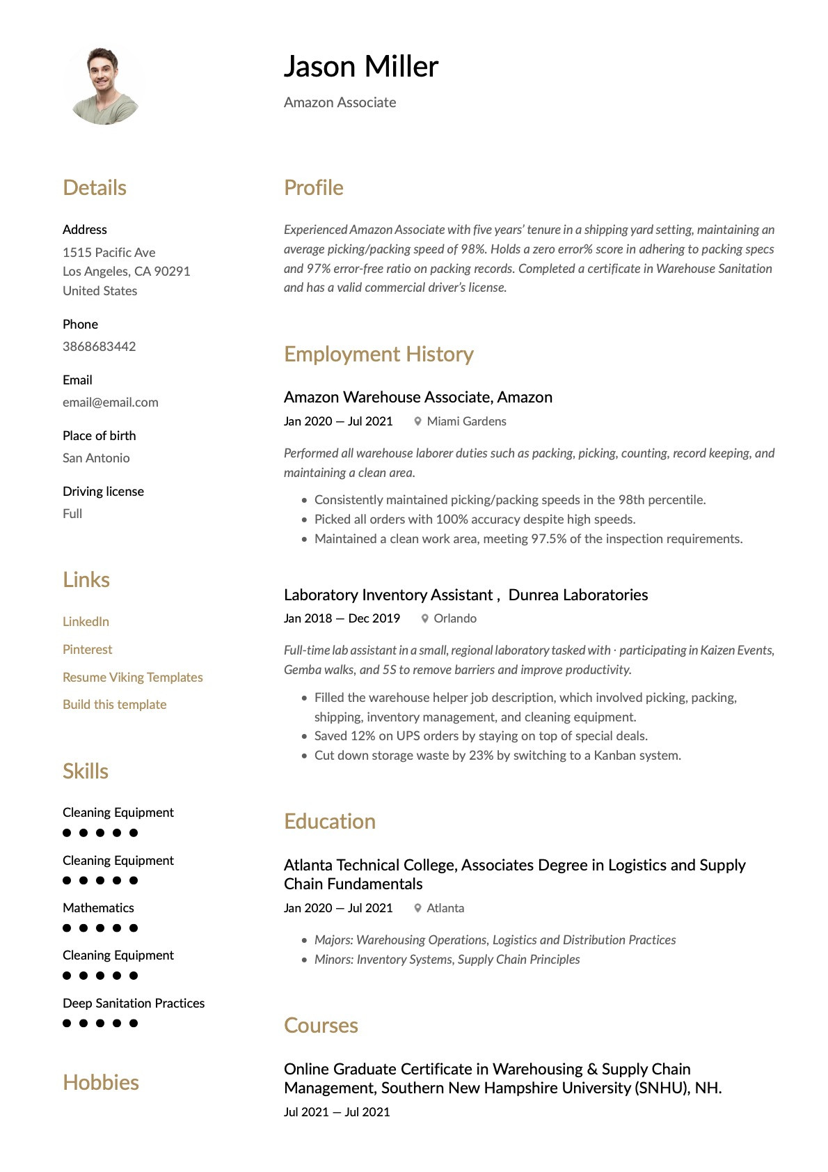 Amazon Fulfillment Center associate Resume Sample Amazon associate Resume & Writing Guide 21 Templates 2022 Amazon Fulfillment Center associate Resume Sample Amazon associate Resume & Writing Guide 21 Templates 2022