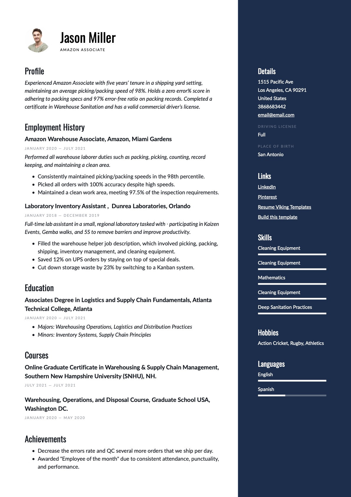 Amazon Fulfillment Center associate Resume Sample Amazon associate Resume & Writing Guide 21 Templates 2022 Amazon Fulfillment Center associate Resume Sample Amazon associate Resume & Writing Guide 21 Templates 2022