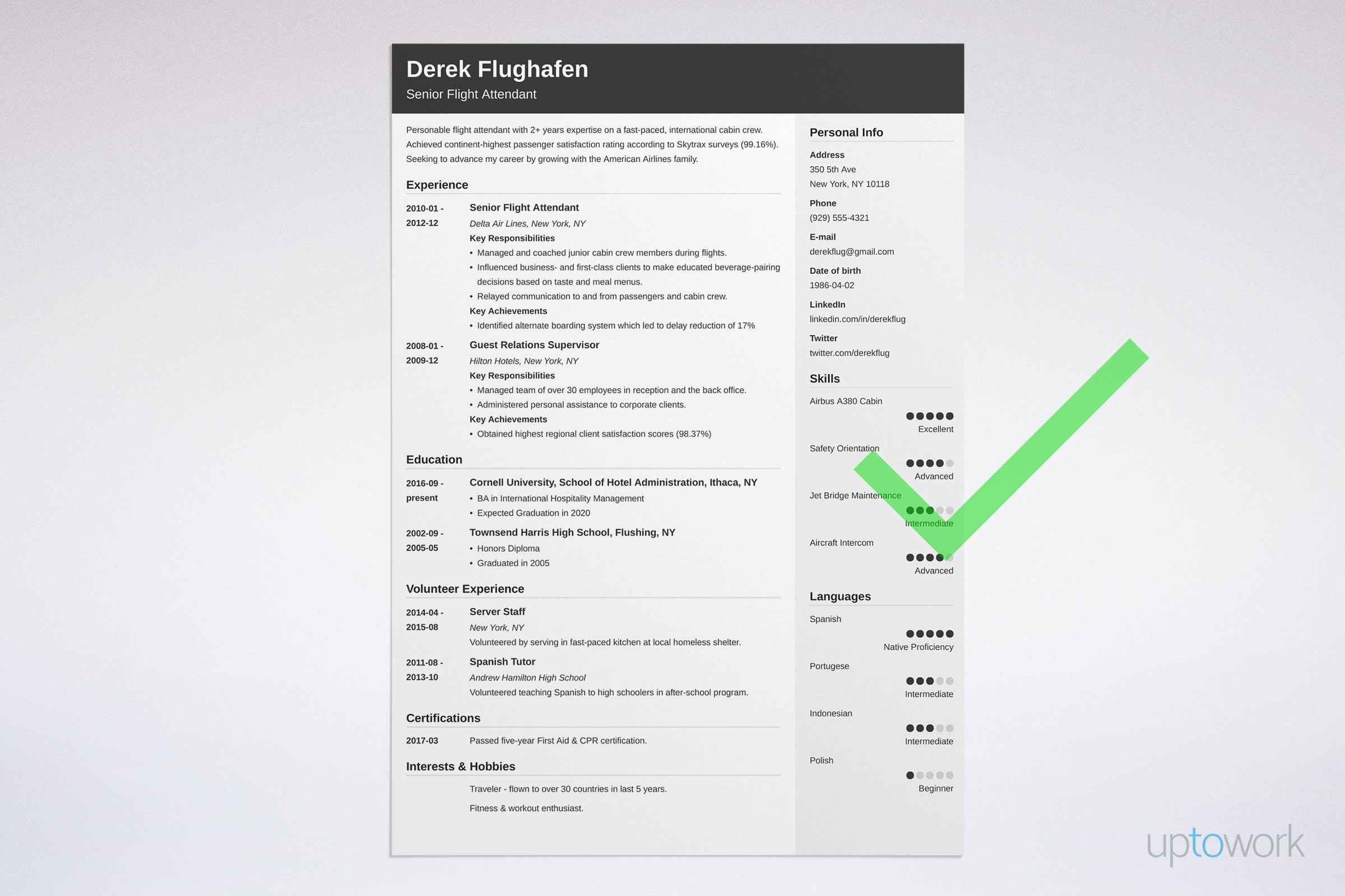 American Airlines Flight attendant Entry Resume Sample Flight attendant Resume Sample [lancarrezekiqalso with No Experience]