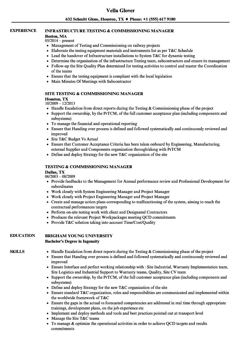 Business Analyst Resume Sample Velvet Jobs the astounding Testing & Commissioning Resume Samples Velvet …