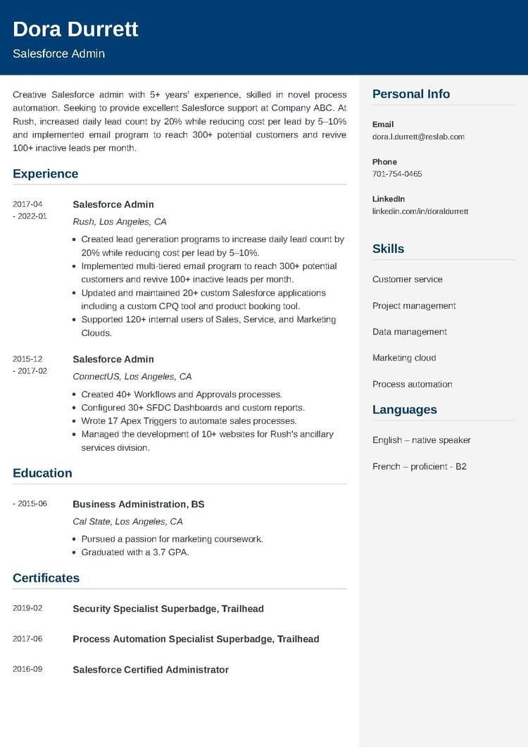 Business Analyst Salesforce Admin Sample Resume Salesforce Admin Resumeâexamples and 25lancarrezekiq Writing Tips Business Analyst Salesforce Admin Sample Resume Salesforce Admin Resumeâexamples and 25lancarrezekiq Writing Tips