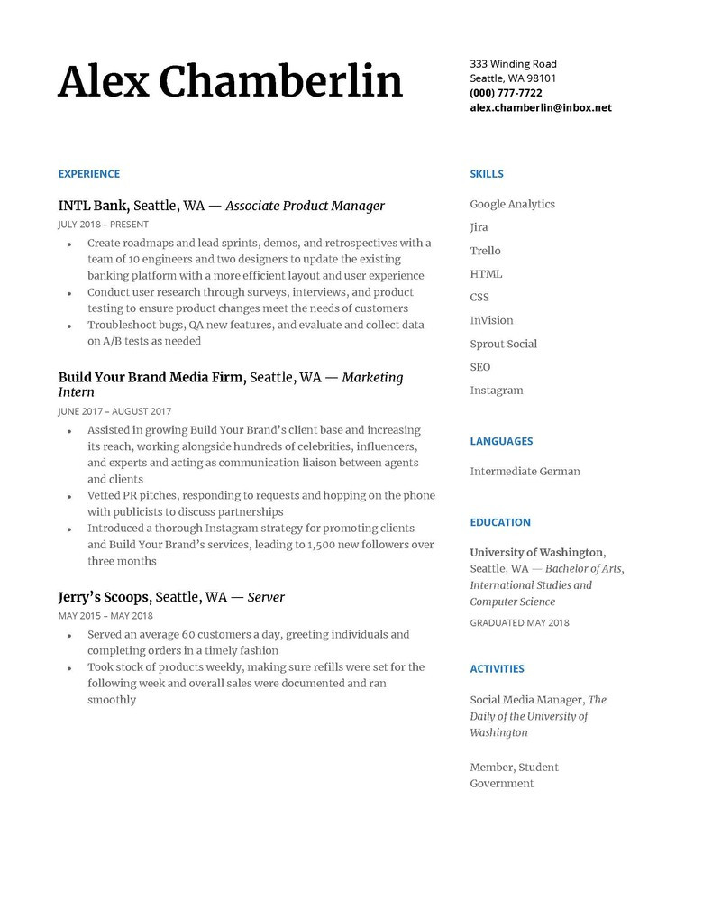 Chronological Resume with Employment Gap Samples How to Write A Chronological Resume (plus Example!) the Muse