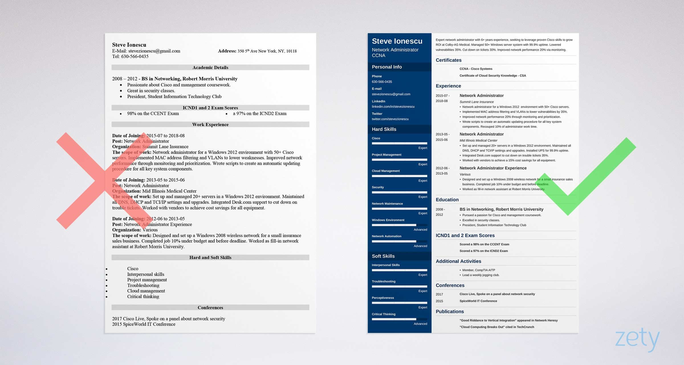 Cisco Network Manager at Hospital Resume Samples Network Administrator Resume Sample (with Skills & Tips)