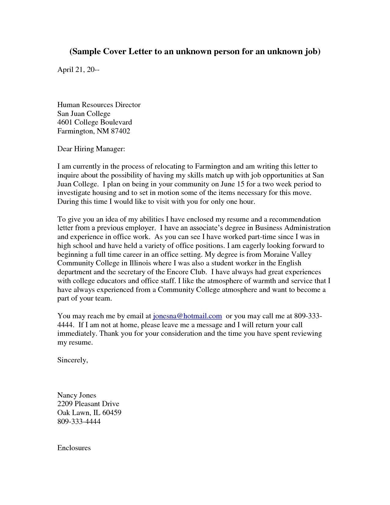 Email with Resume Sample without Cover Letter Cover Letter without Specific Position Check More at Http …