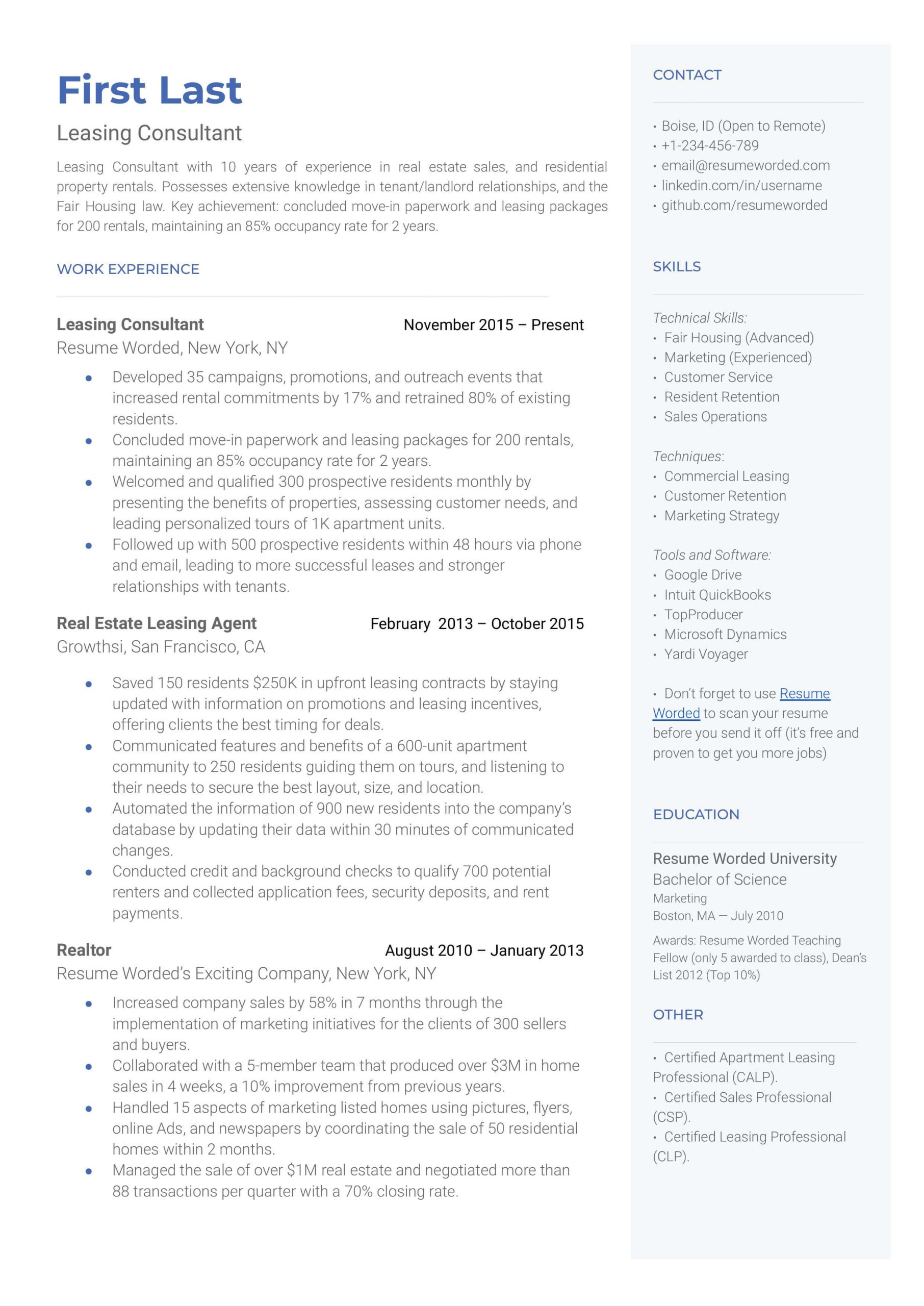 Entry Level Recruitment Consultant Resume Sample Resume Skills and Keywords for Recruitment Consultant (updated for …