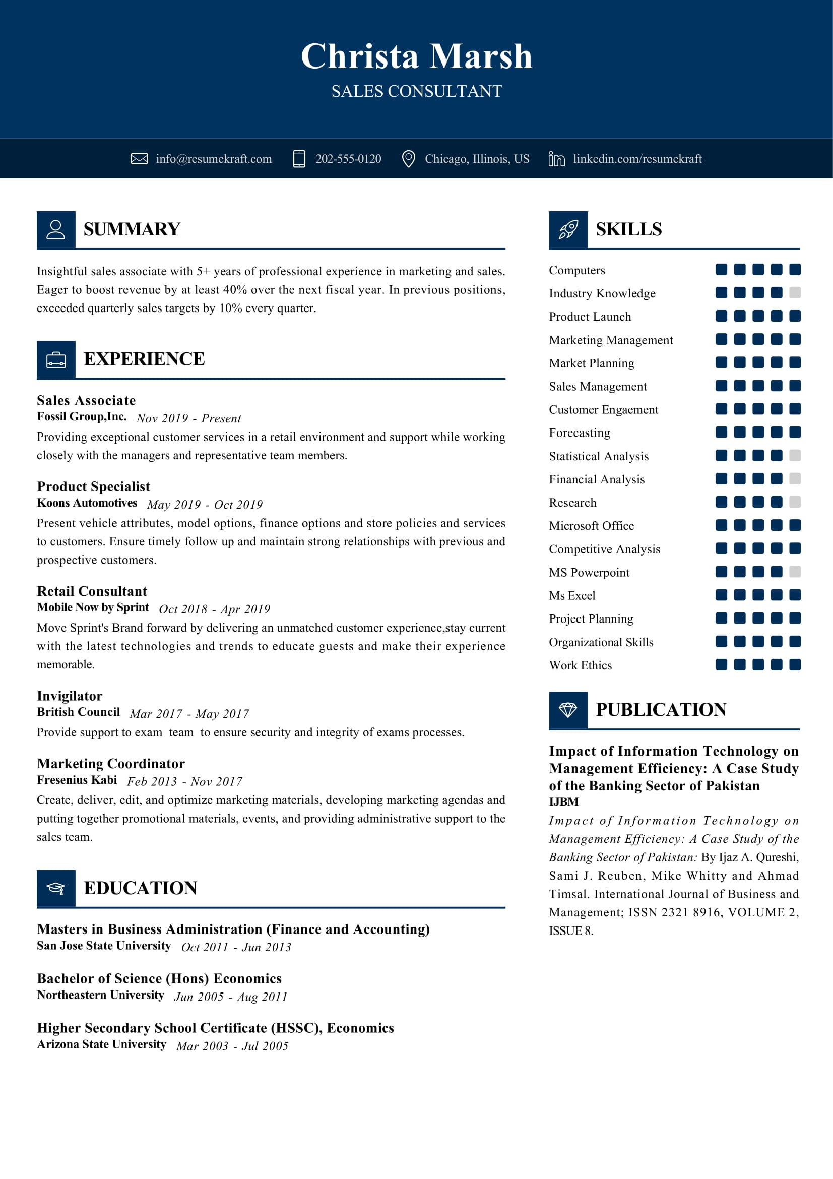 Financial Sales Consultant Iii Resume Samples Sales Consultant Resume Sample 2022 Writing Tips – Resumekraft