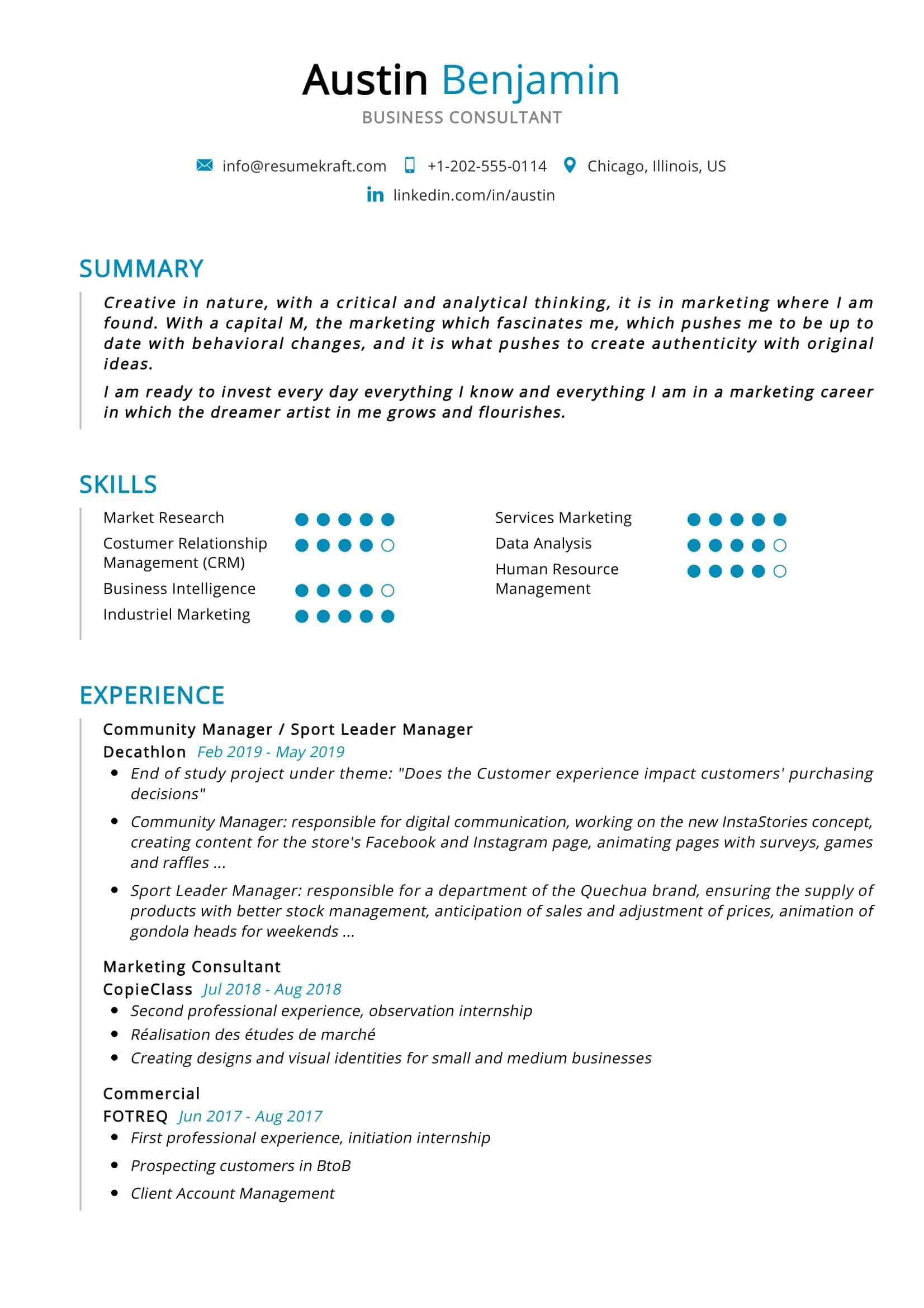 Financial Services Technology Consultant Resume Sample Business Consultant Resume Sample 2022 Writing Tips – Resumekraft