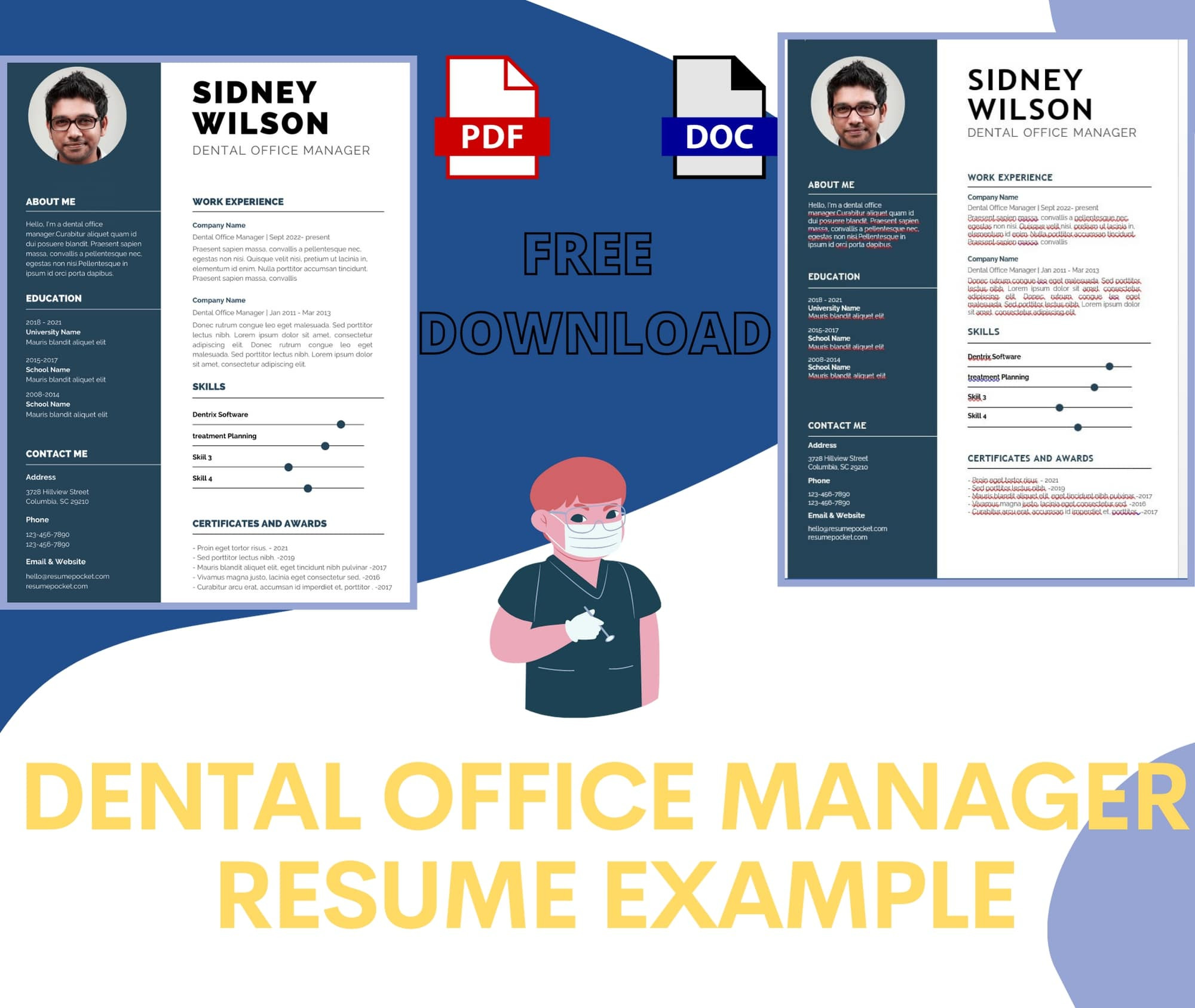 Free Sample Resume Dental Office Manager Dental Office Manager Resume Example – Resumepocket
