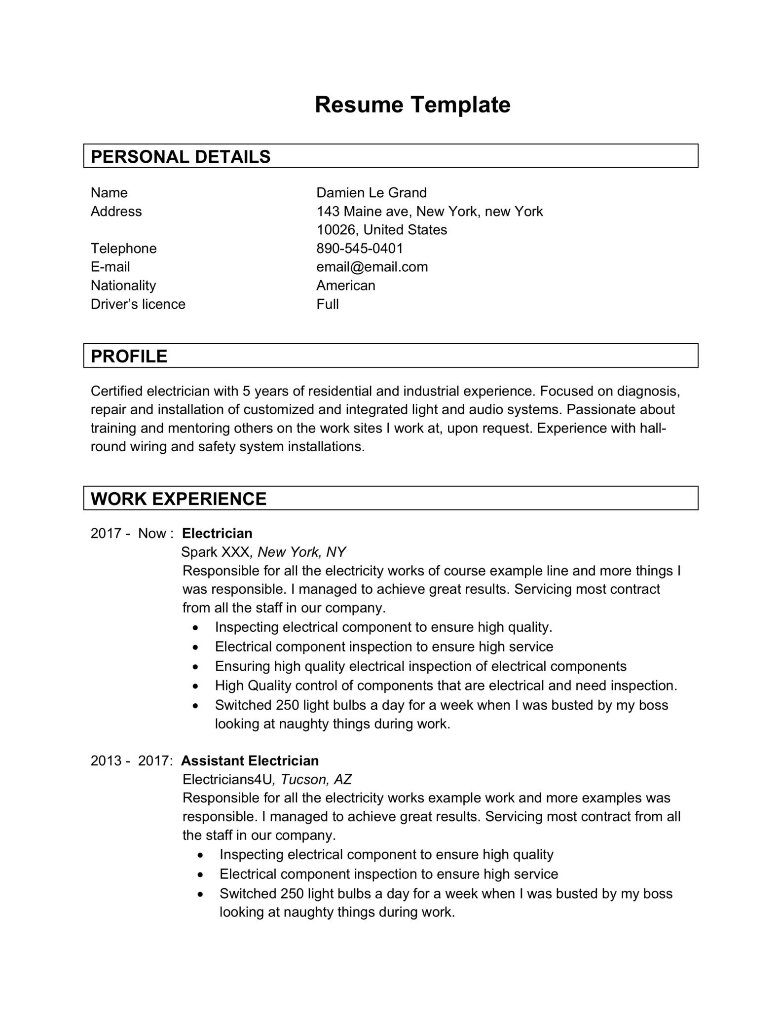 Latest Resume Samples for Experienced Candidates 77lancarrezekiq Free Word Resume Templates & Cv’s [2022] Downloads
