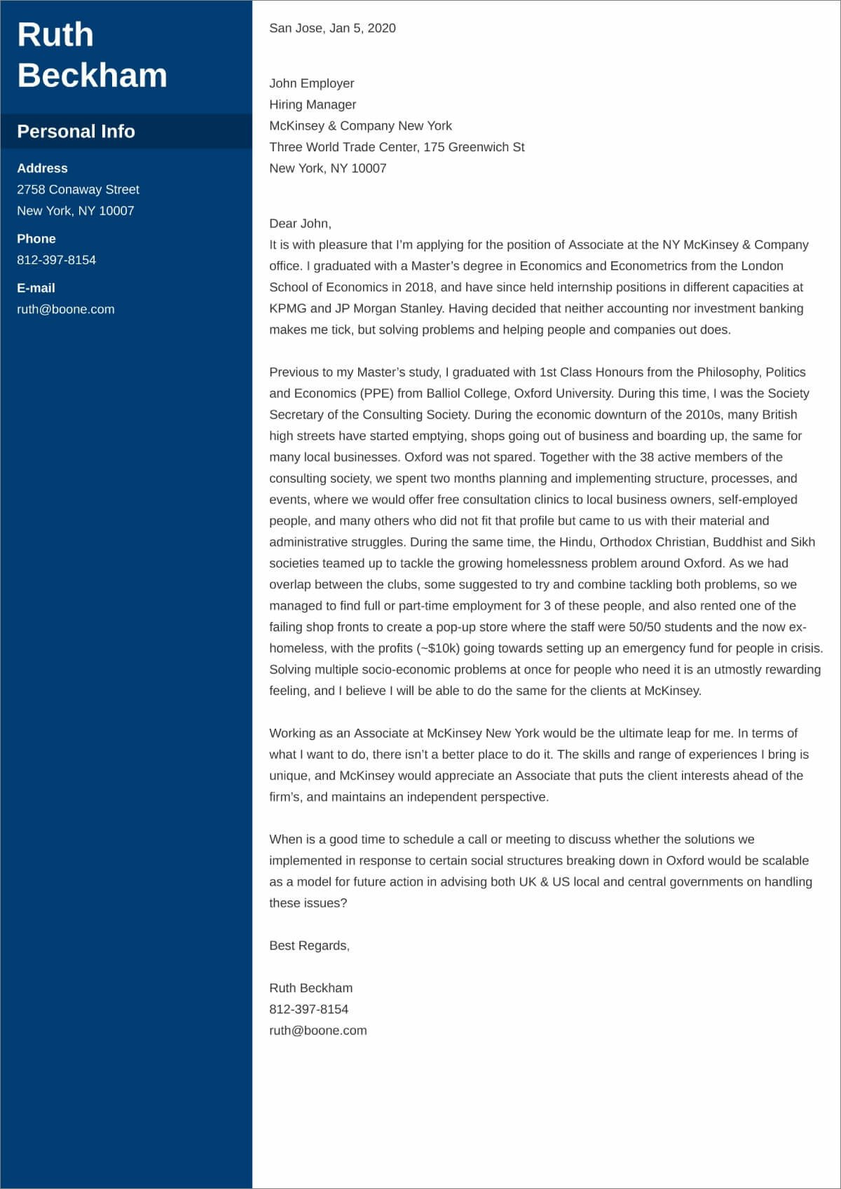 Mckinsey Resume Sample for Phd with Job Esperience Mckinsey Cover Letter Examples & Ready-to-use Templates