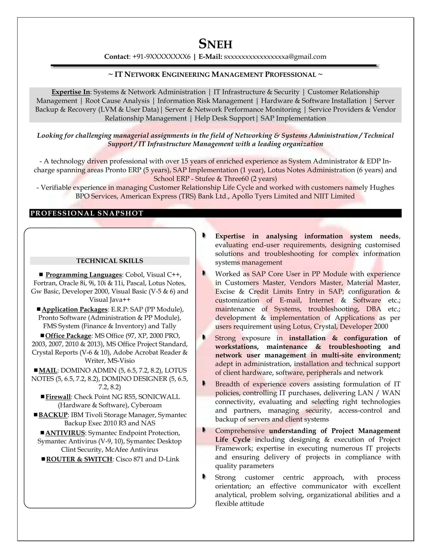 Network Engineer Resume Samples for Freshers Network Engineer Sample Resumes, Download Resume format Templates!