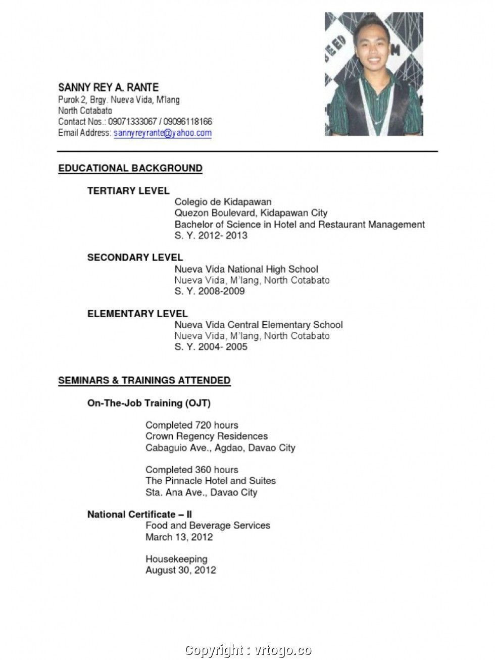 Resume Sample format for Ojt Students Simply Sample Resume for Hrm Fresh Graduates Job Resume format … Resume Sample format for Ojt Students Simply Sample Resume for Hrm Fresh Graduates Job Resume format …