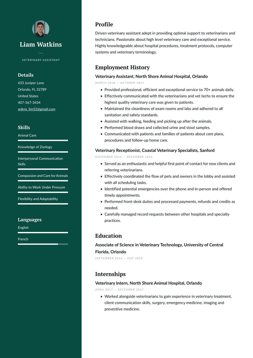Resume Samples for Customer Service Vet Veterinary assistant Resume Examples & Writing Tips 2022 (free Guide)