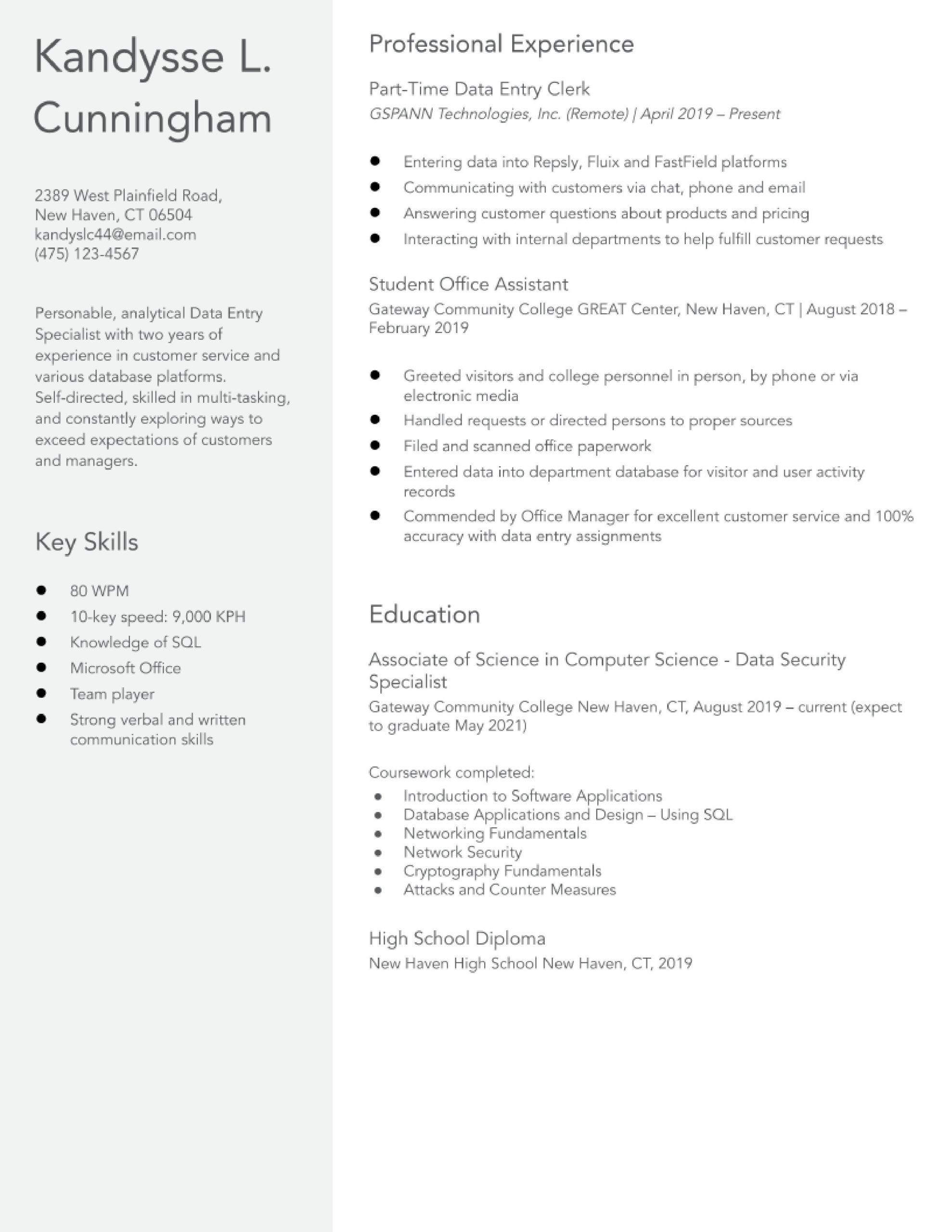 Resume Samples for Data Entry Jobs Data Entry Resume Examples In 2022 – Resumebuilder.com