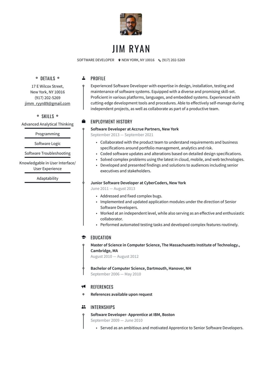 Sample 2 Page Resume software Developer 15 Years Experience software Developer Resume Examples & Writing Tips 2022 (free Guide)