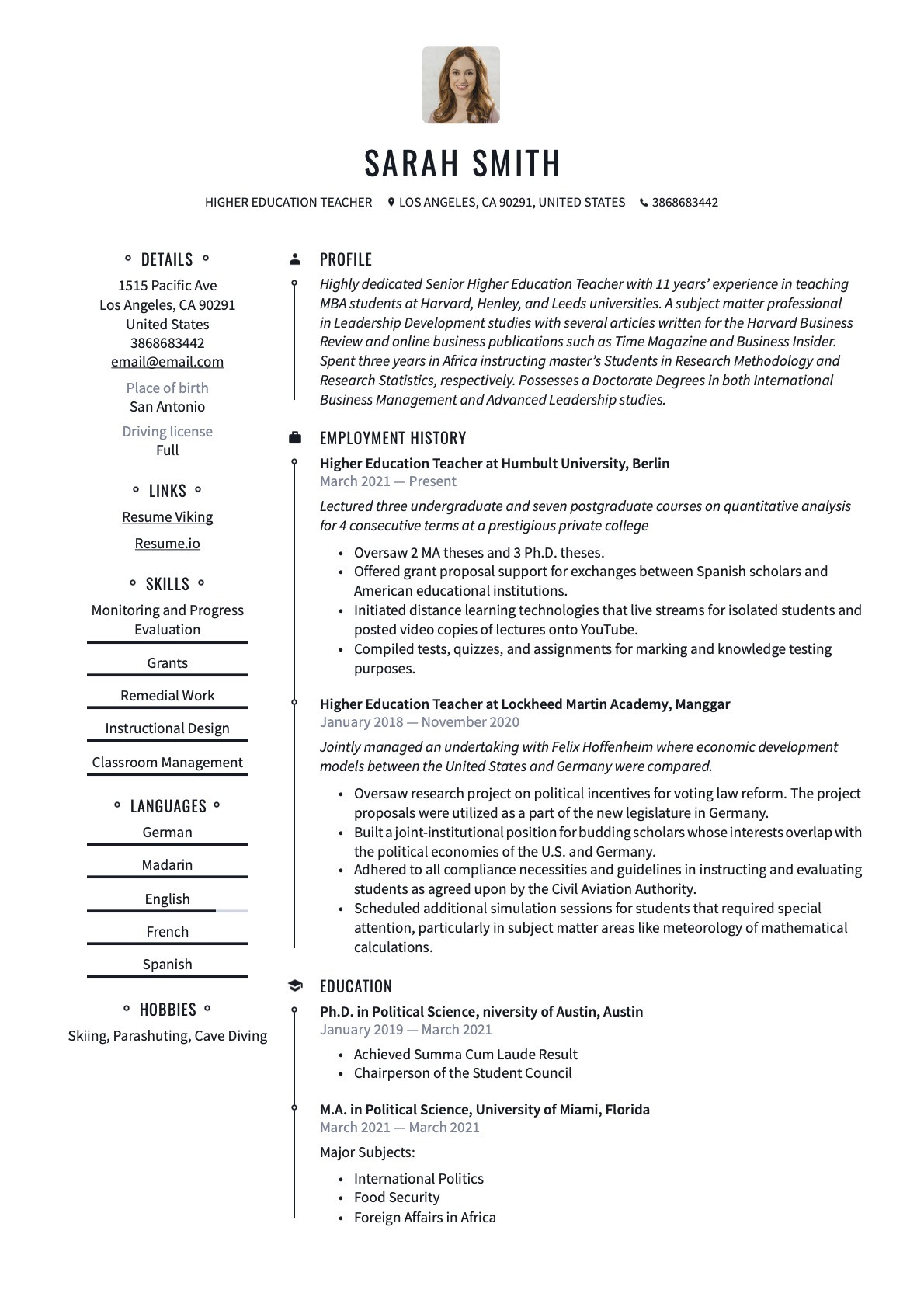 Sample 8th Grade social Studies Teacehr Resume Teacher Resume & Writing Guide  19 Examples 2022