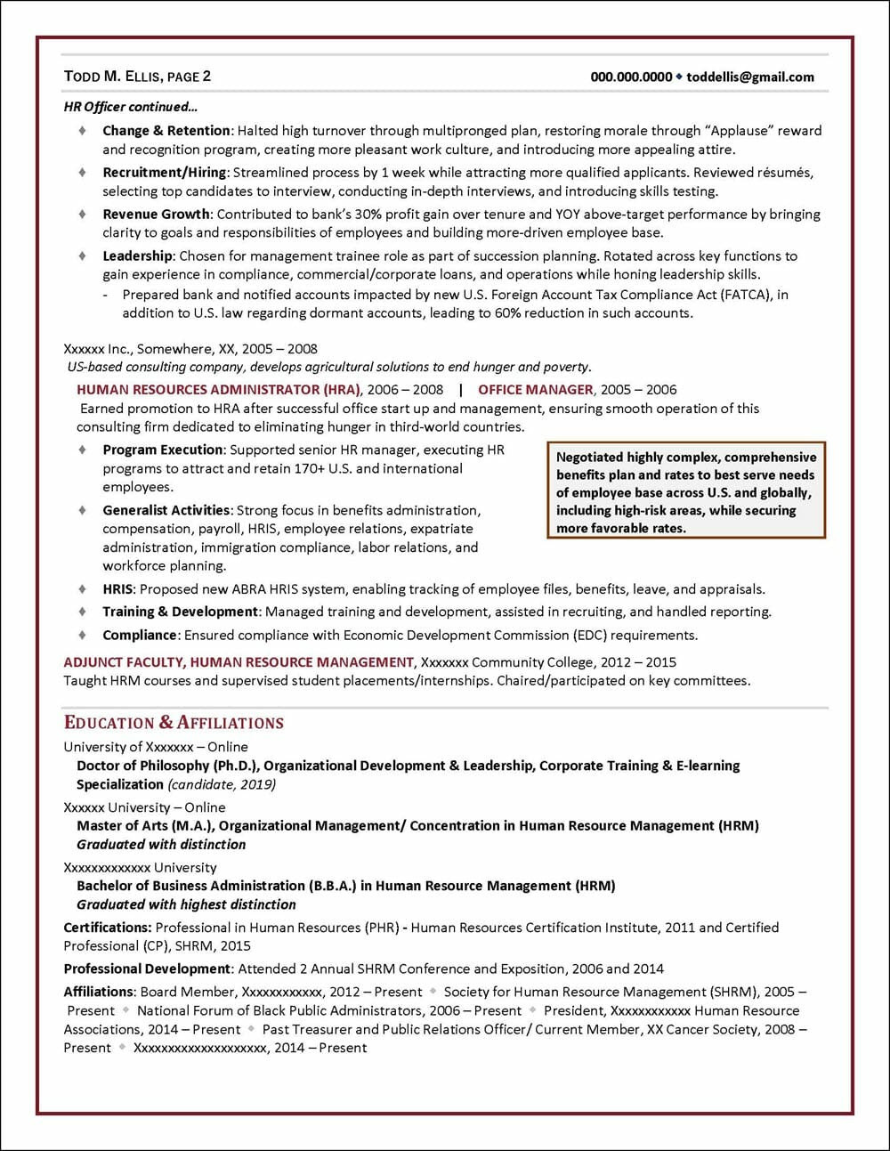 Sample Hr Resumes for Hr Executive Hr Resume Writing Services! Human Resources (hr) Resume Sample …