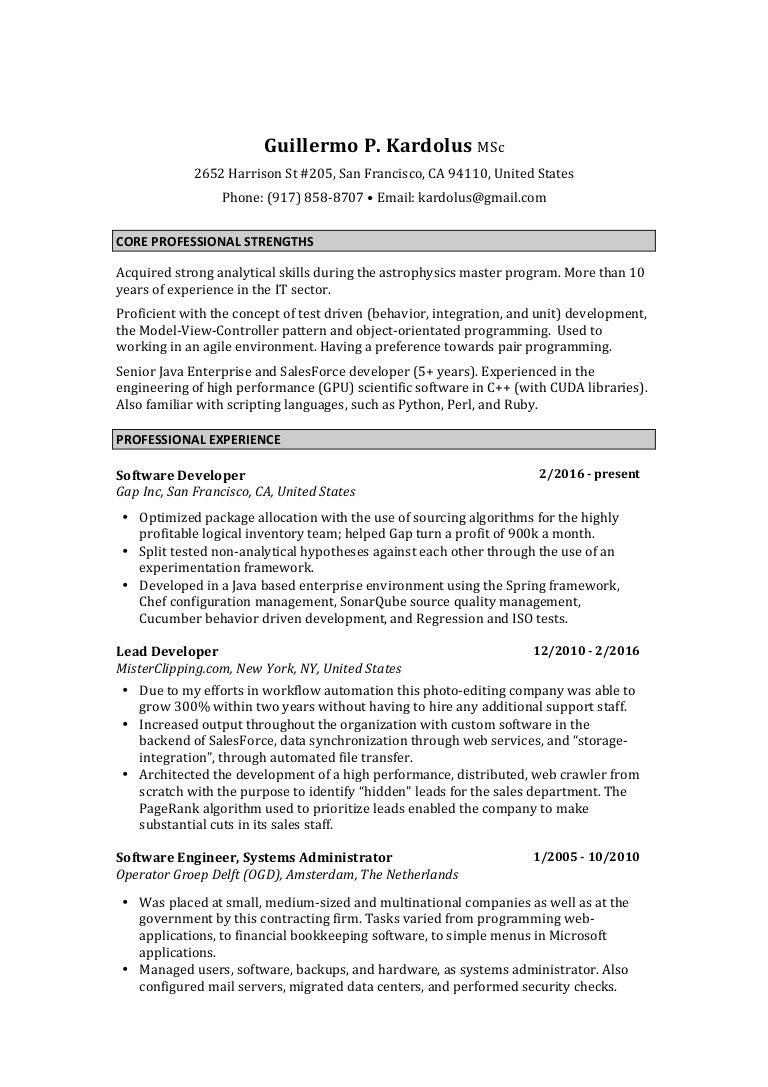 Sample Java Resume for 10 Years Experience Java Resume 10 Years Experience – Everything We Do is Driven by …