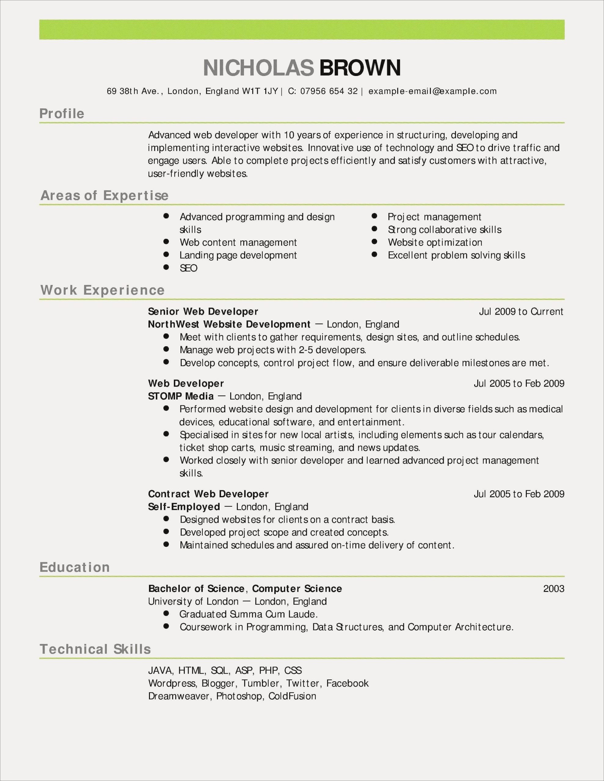 Sample Java Resume for 10 Years Experience Sample Resume for Java Developer Fresher Inspirational Elegant …