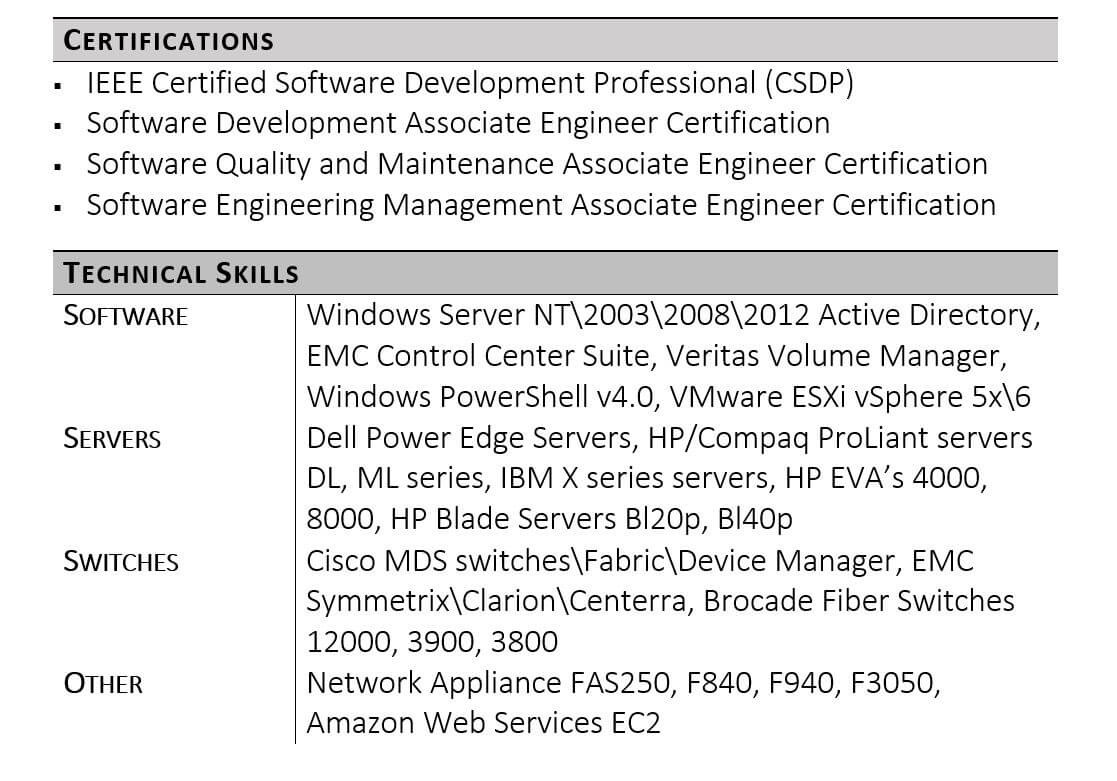 Sample Of Hard Skills In Resume How to List Technical Skills On Your Resume Zipjob
