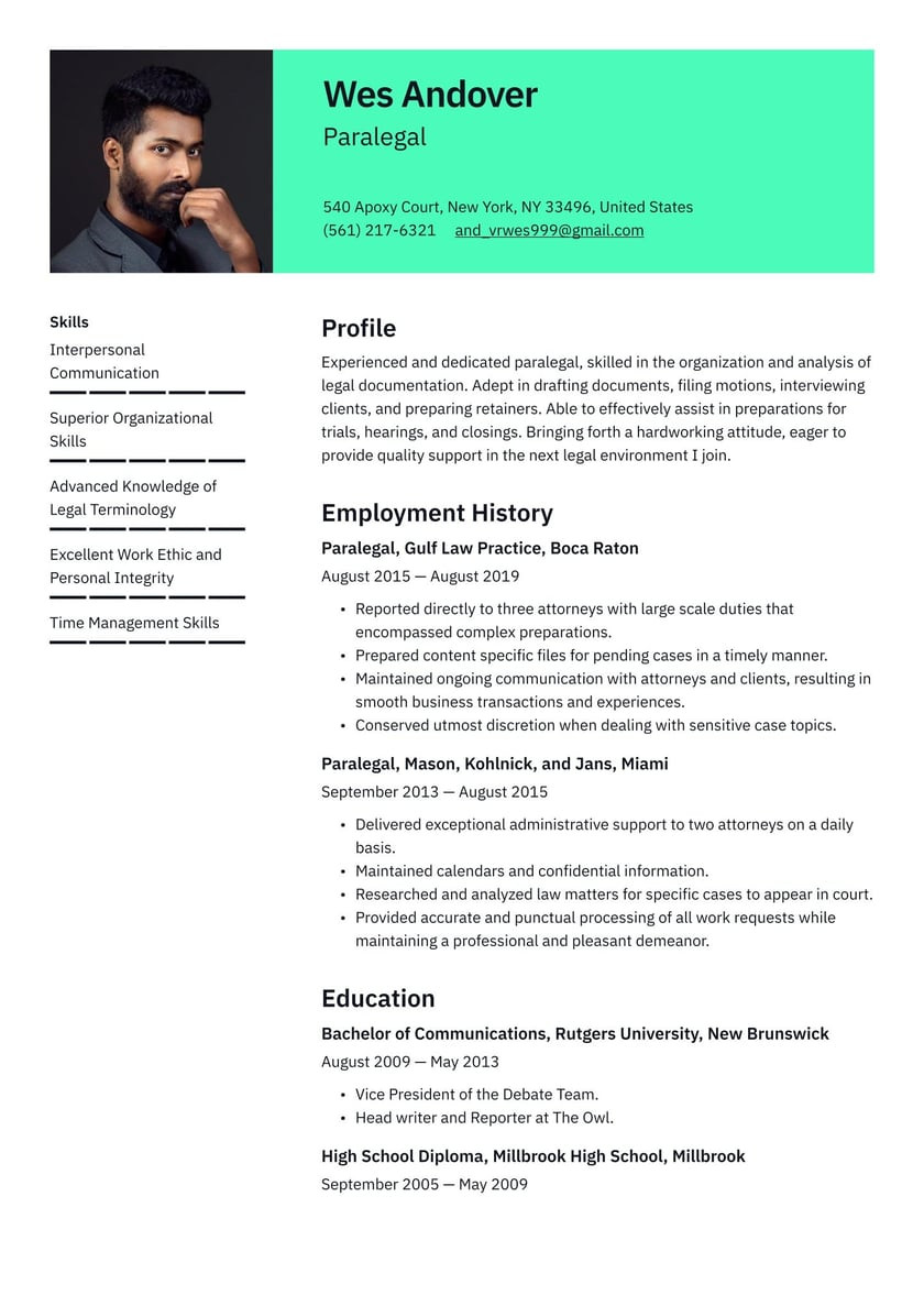 Sample Of Resume Objective for Paralegal Paralegal Resume Examples & Writing Tips 2022 (free Guide)