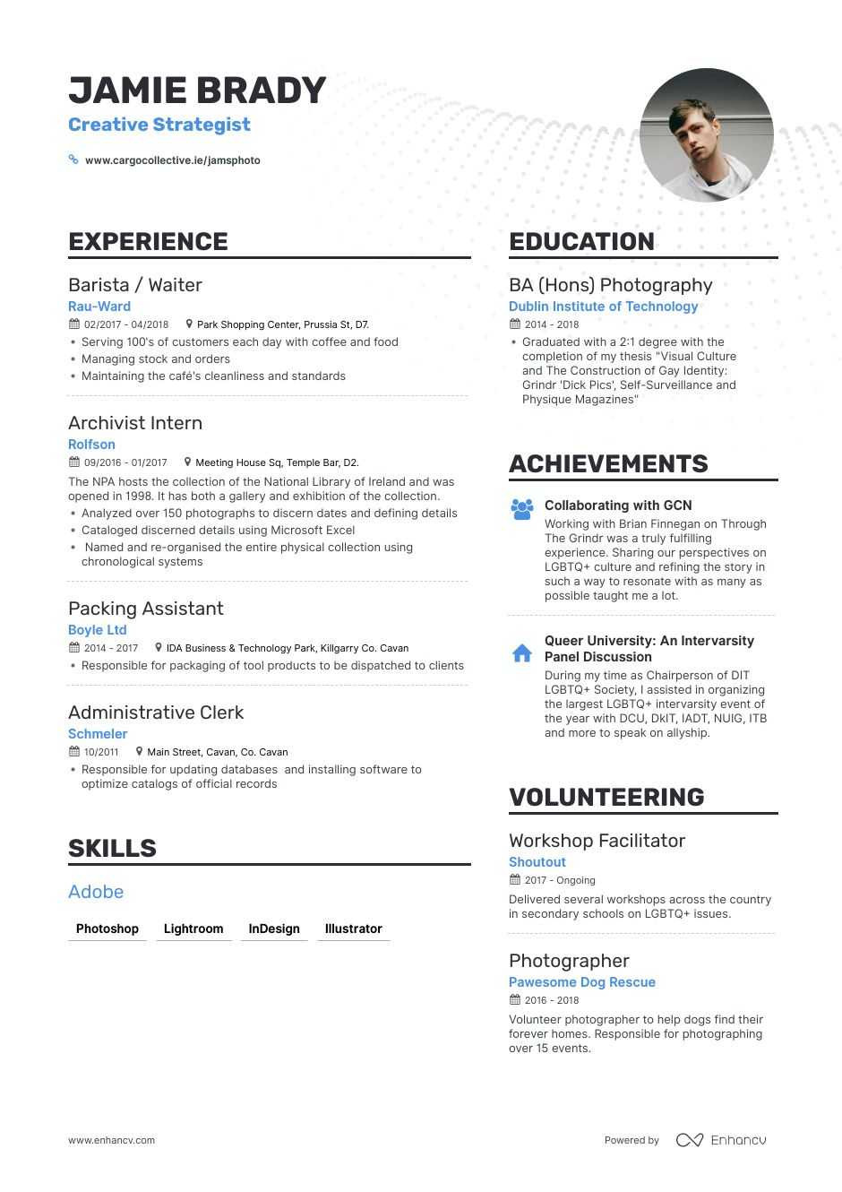 Sample Resume for B Tech Final Year Student Intern Resume Examples Do’s and Don’ts for 2021 Enhancv