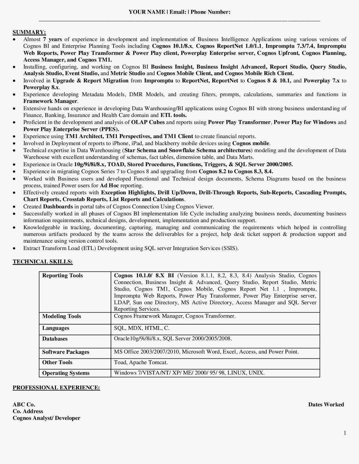 Sample Resume for B1 Visa Application H1b Resume Sample October 2021