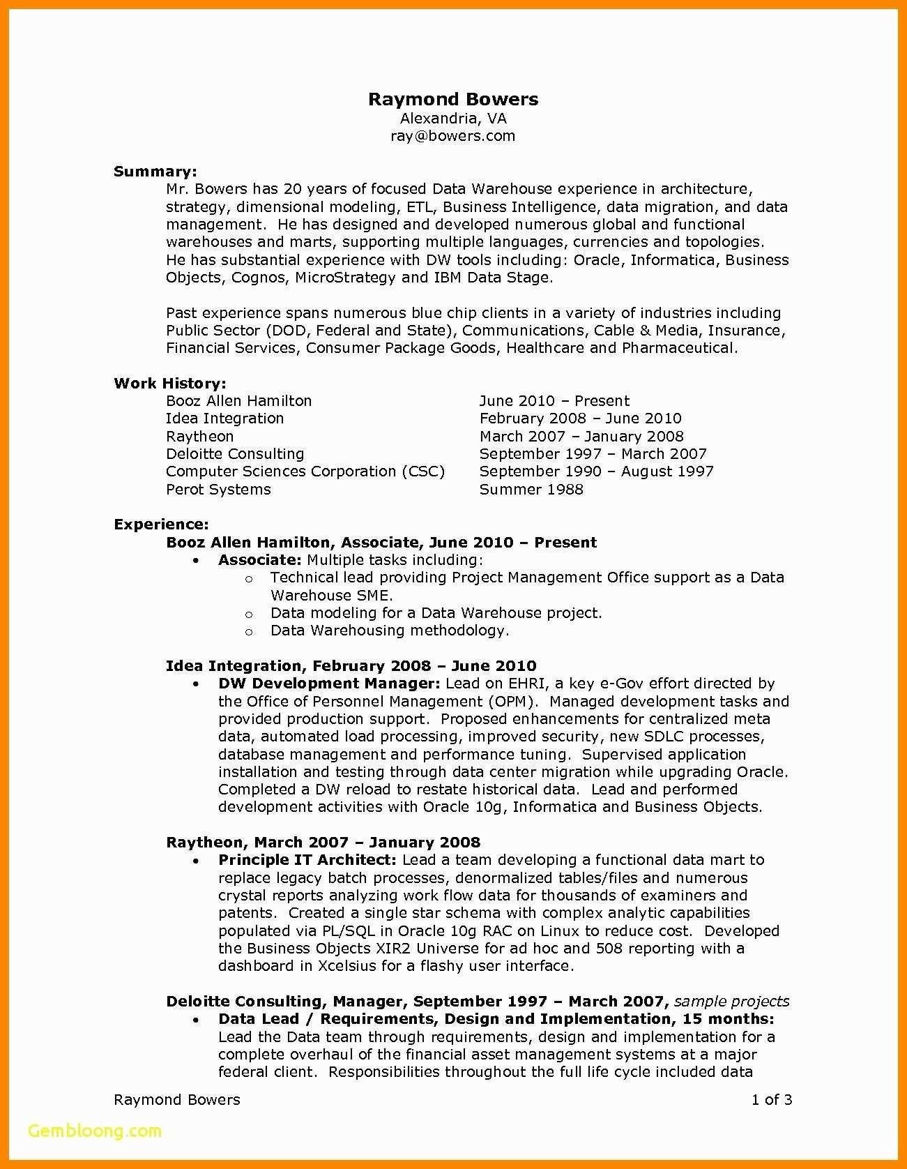 Sample Resume for Booz Allen Hamilton Download New Resume Templates Business Can Save at New Resume …