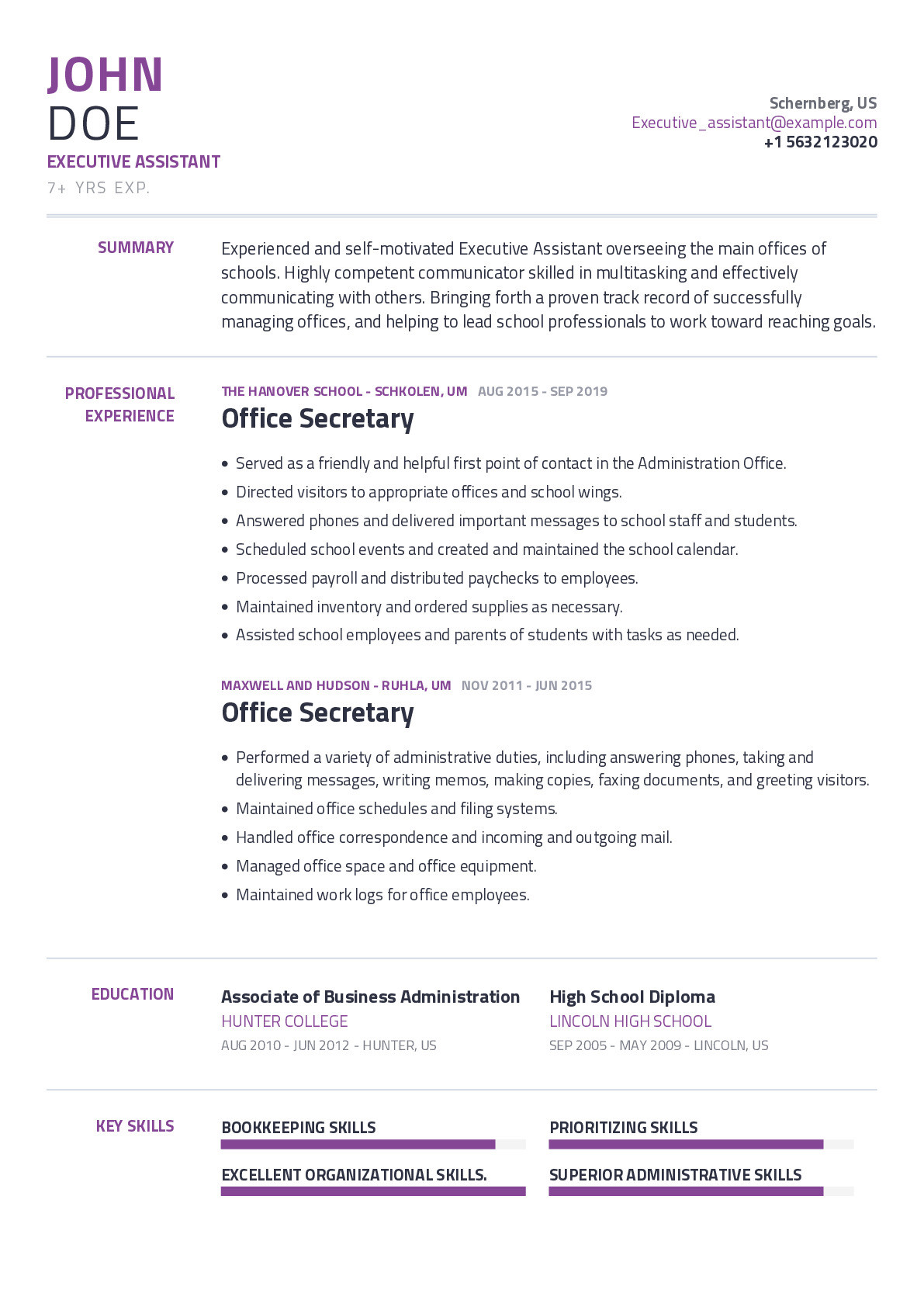 Sample Resume for Executive assistant and Multitasking Executive assistant Resume Example with Content Sample Craftmycv