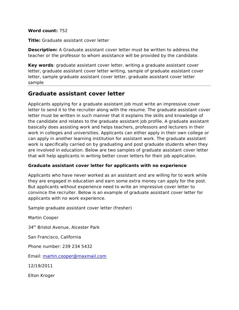 Sample Resume for Graduate assistant Position assistantships for Masters Students