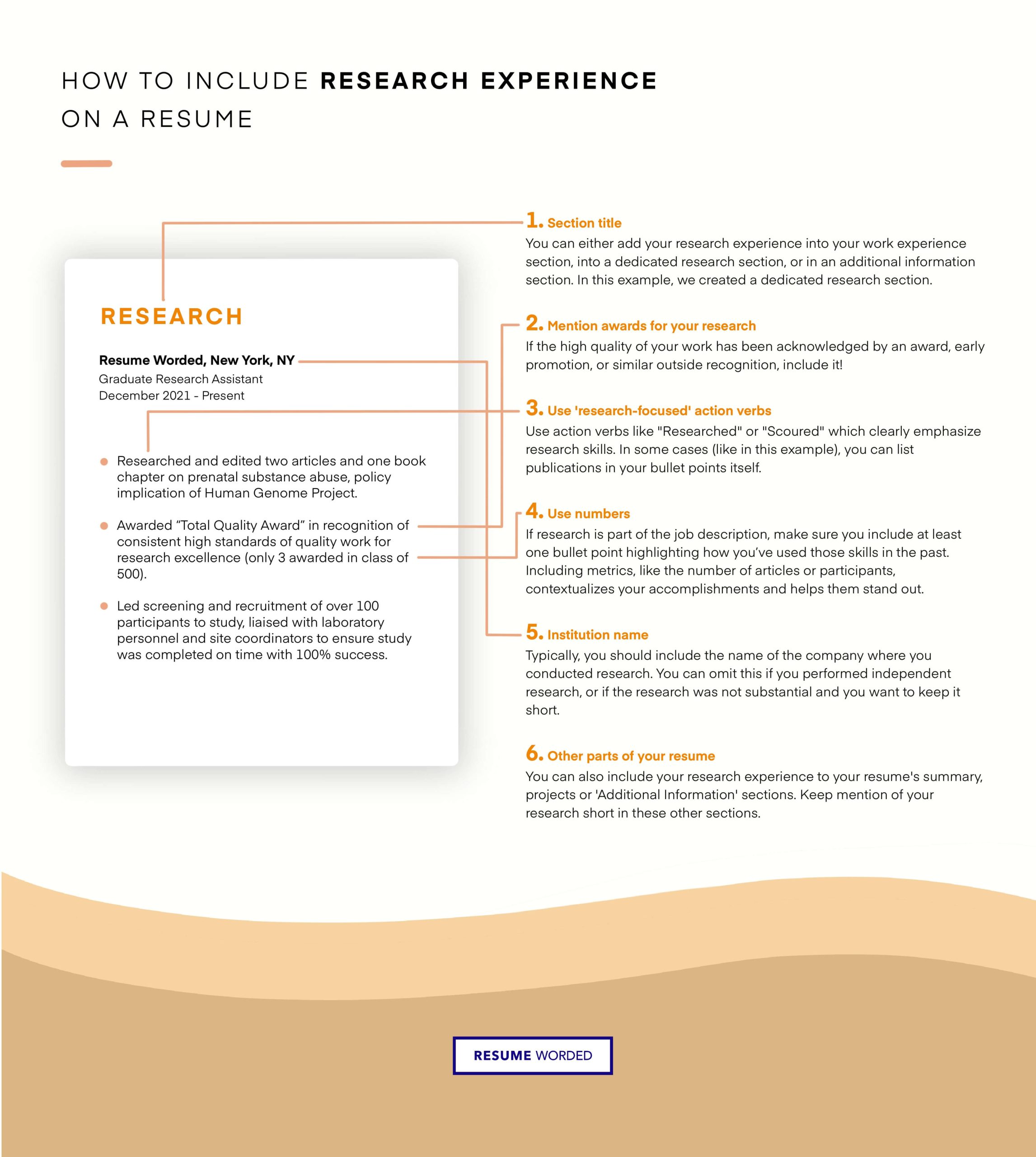 Sample Resume for Graduate Research assistant Graduate Research assistant Resume Example for 2022 Resume Worded