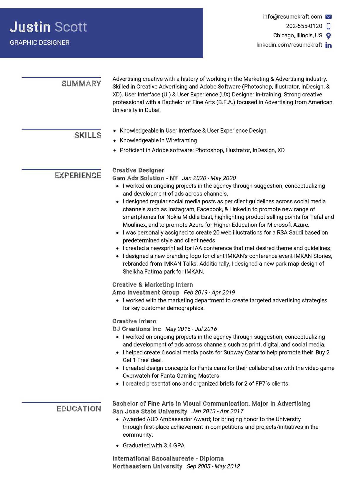 Sample Resume for Graphic Design with No Experience Graphic Designer Resume Sample 2022 Writing Tips – Resumekraft