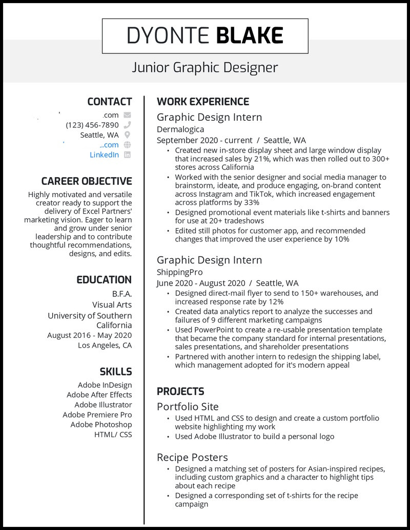 Sample Resume for Graphic Design with No Experience How to Make Graphic Design Resume Examples with No Experience …