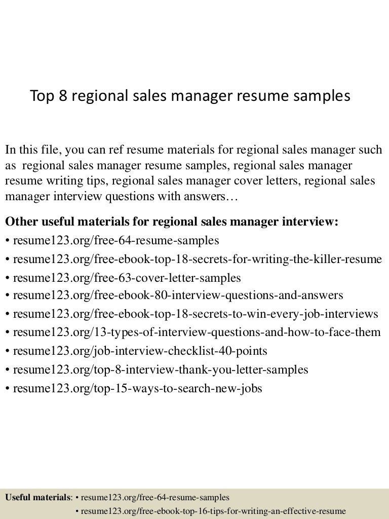 Sample Resume for Regional Sales Manager Pharma top 8 Regional Sales Manager Resume Samples
