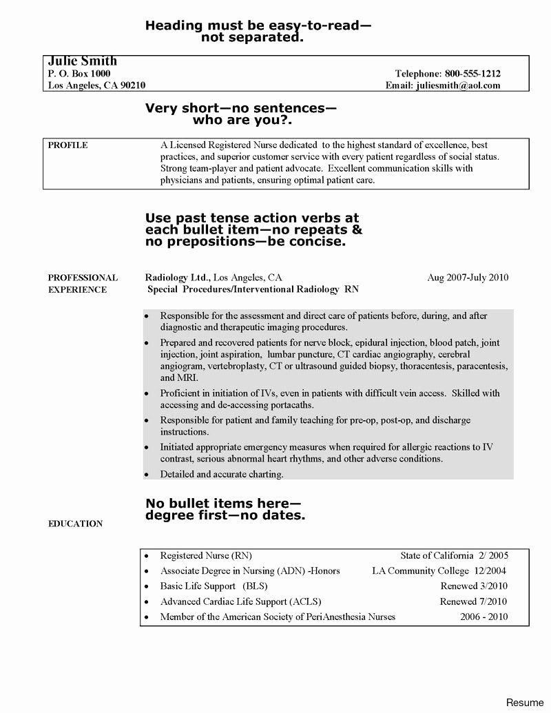 Sample Resume for Registered Nurse with No Experience Stunning Sample Resume for Registered Nurse with Experience In …