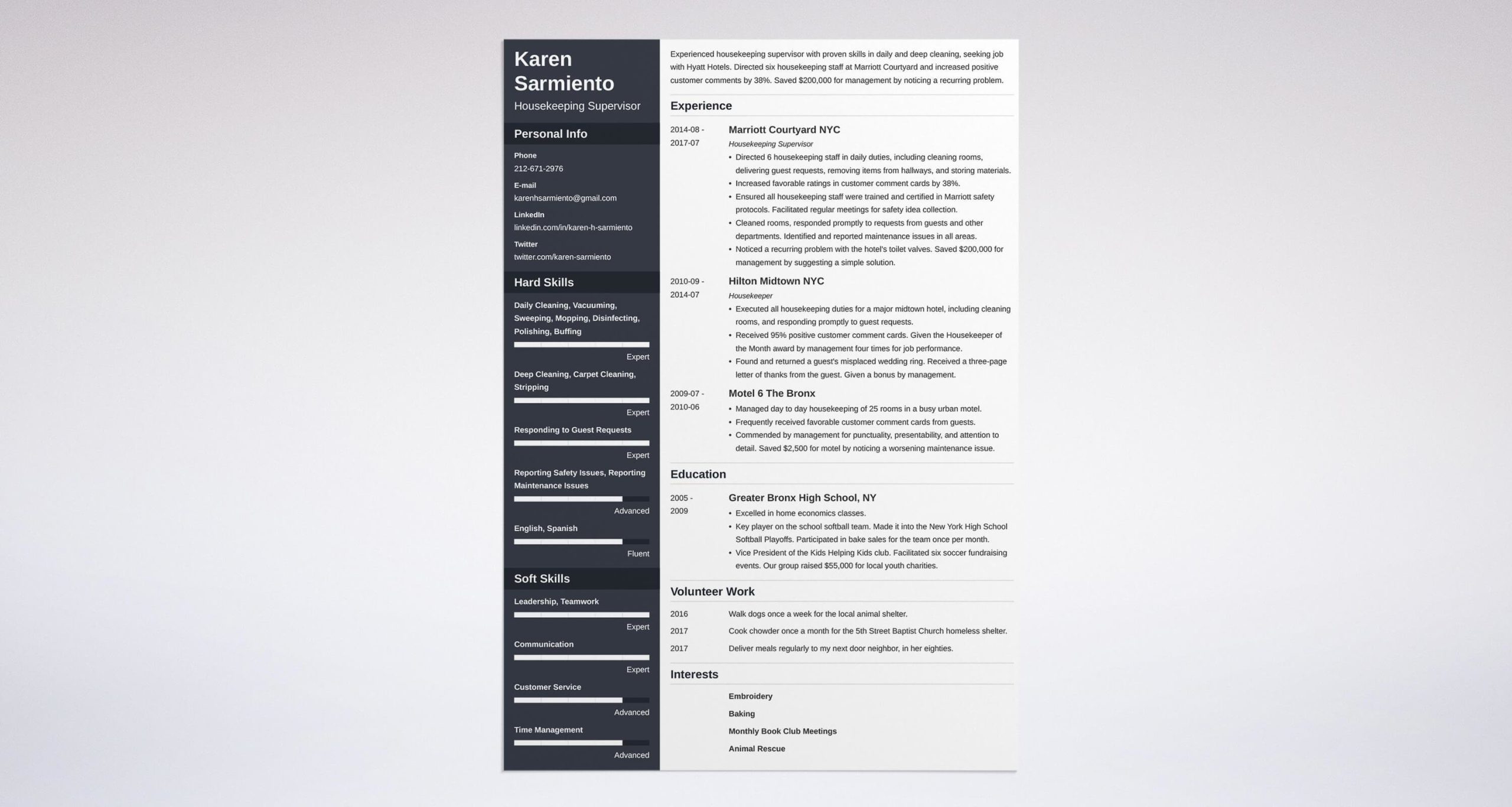 Sample Resume for Self Employed Housekeeper Housekeeping Resume with Examples (job Description, Skills)