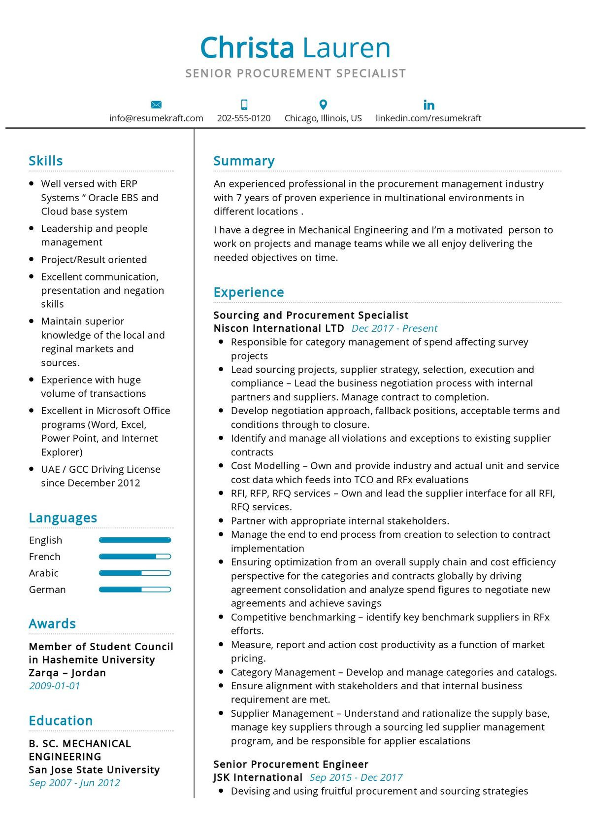 Sample Resume for Senior Contract Specialist Senior Procurement Specialist Resume 2021 Writing Tips – Resumekraft