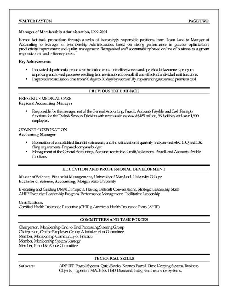 Sample Resume for Senior Finance Executive Finance Executive Resume
