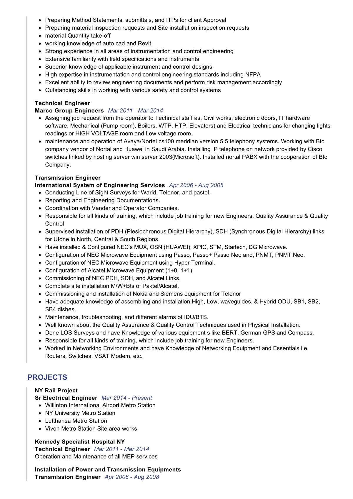 Sample Resume for Utility and Maintenance Engineer Sr Electrical Engineer Resume Example 2022 Writing Tips …
