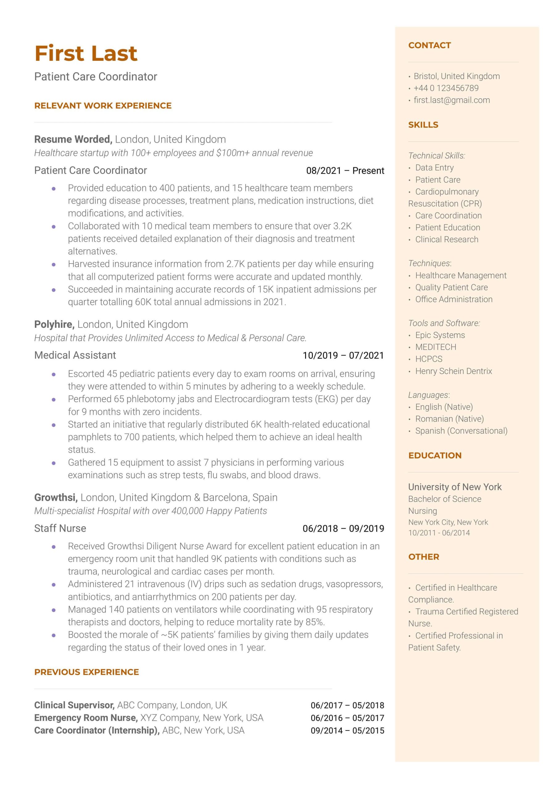 Sample Resume Of Health Technician Phlebotomy and Ekg 50lancarrezekiq Medical Resume Examples for 2022 Resume Worded