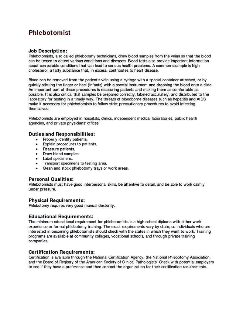 Sample Resume Of Health Technician Phlebotomy Phlebotomy Technician Resume Template – Http://resumesdesign.com … Sample Resume Of Health Technician Phlebotomy Phlebotomy Technician Resume Template – Http://resumesdesign.com …