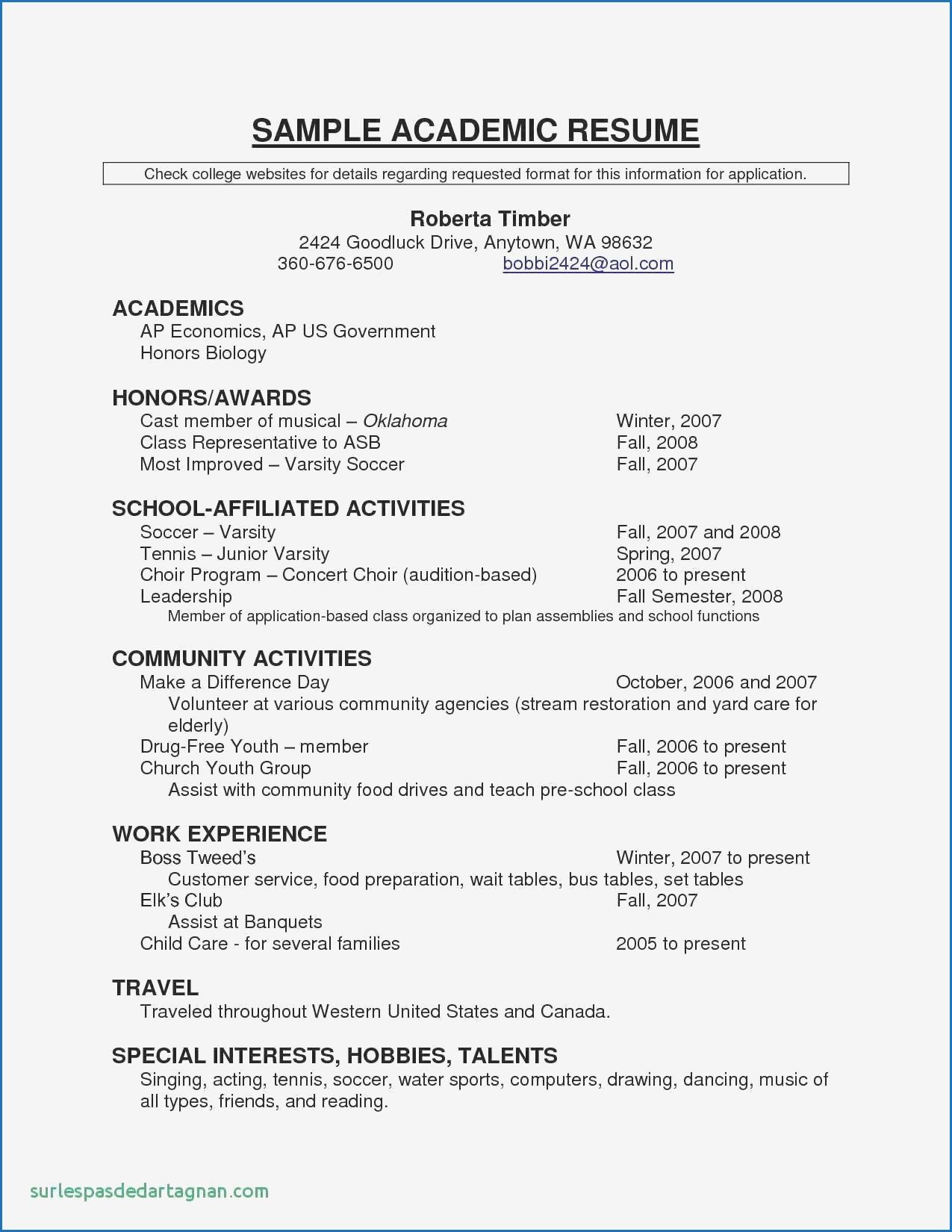 Sample Resume with Honors and Awards 11 Government It Resume Examples Check More at Https://www.ortelle …
