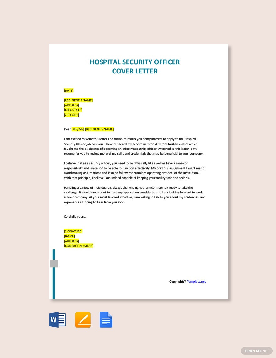 Security Officer Resume Cover Letter Sample Security Officer Cover Letter Templates – format, Free, Download …