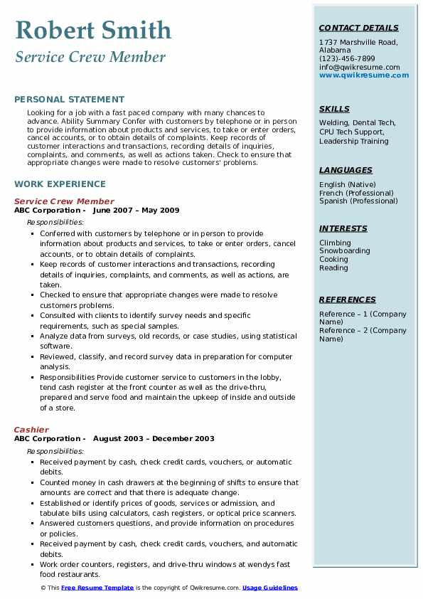 Wendy S Fast Food Resume Sample Wendy S Fast Food Resume Titles Fast Food Resume Sample