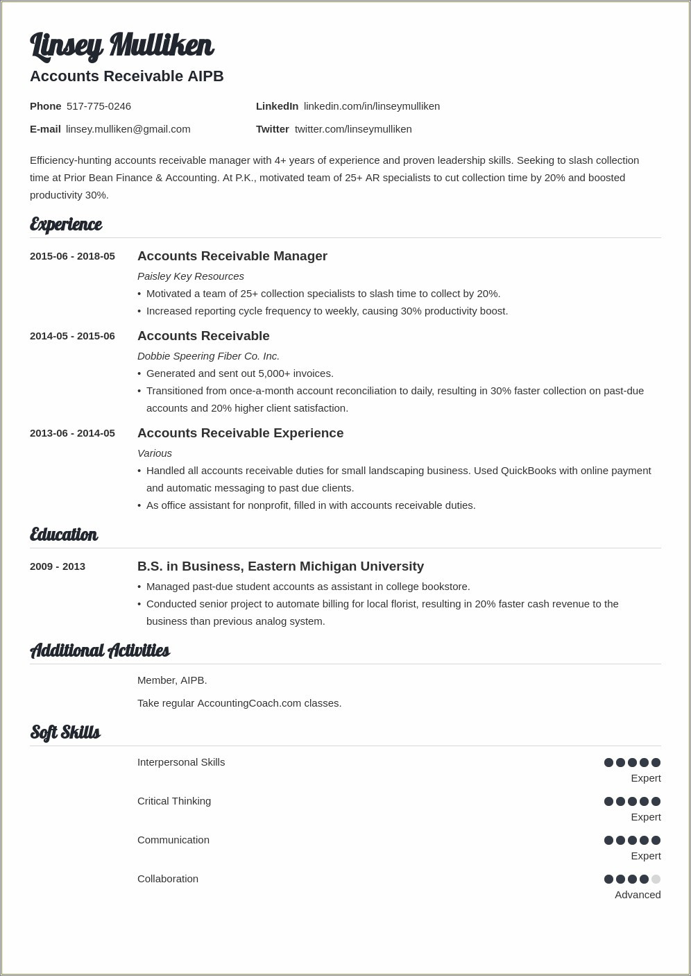 40 Accountant assistant Resume Samples Jobherojobhero Accounts Receivable and Accounts Payable Manager Resume – Resume …
