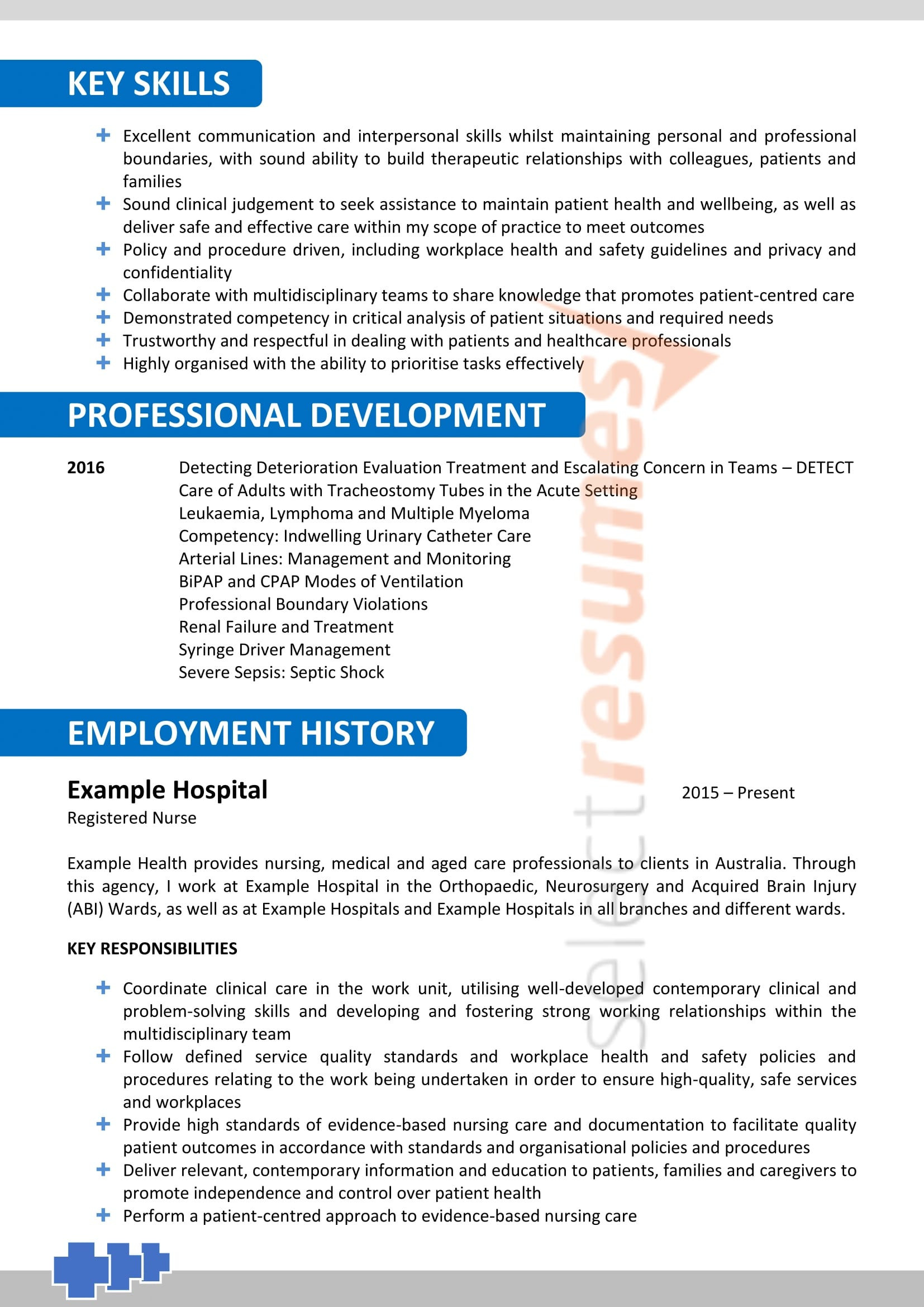 Aged Care Registered Nurse Resume Sample Nursing Resume Design Template 184 Select Resumes