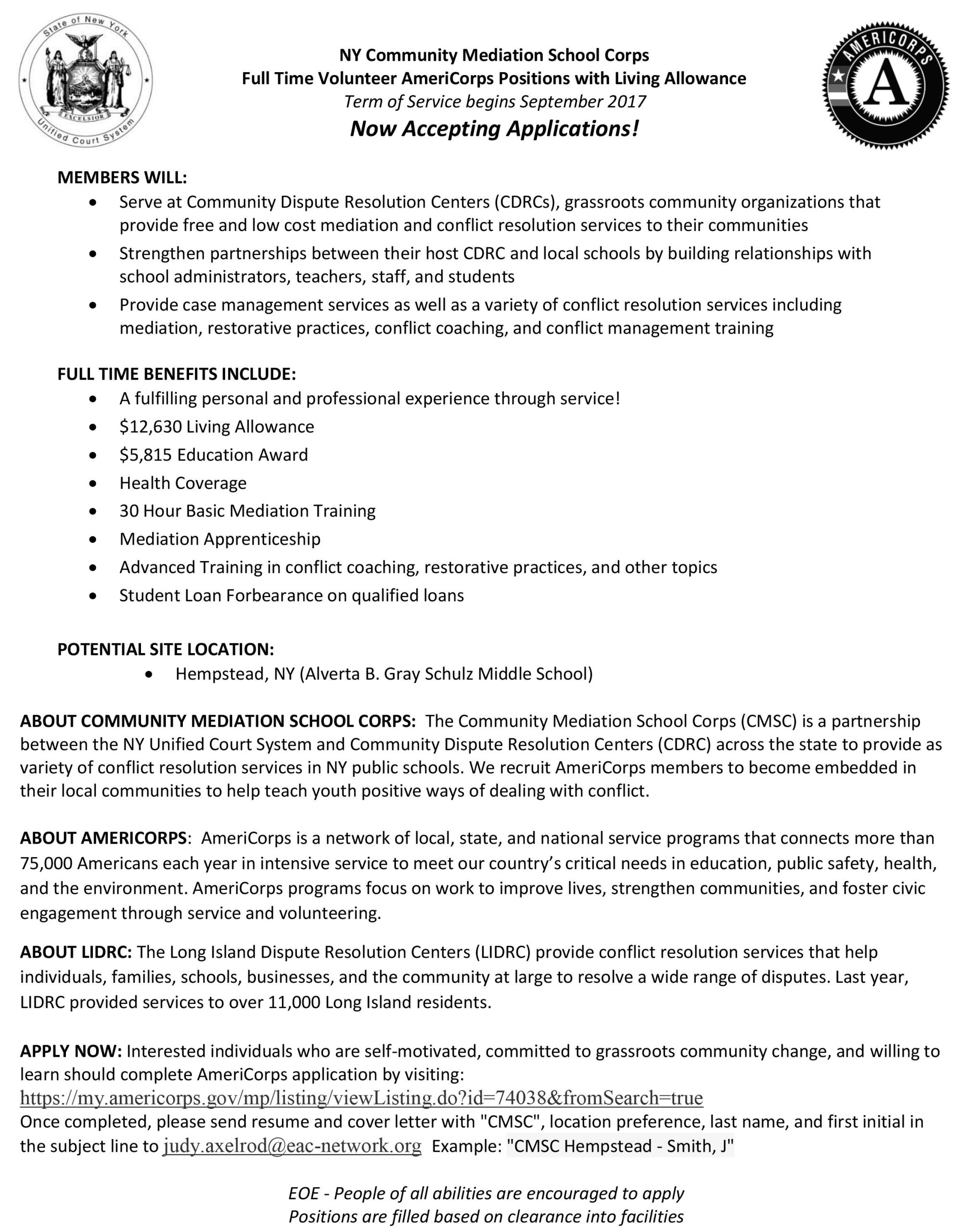 Americorps National and State Resume Sample Eac Network On Twitter: “the Due Date for @americorps Applicants …