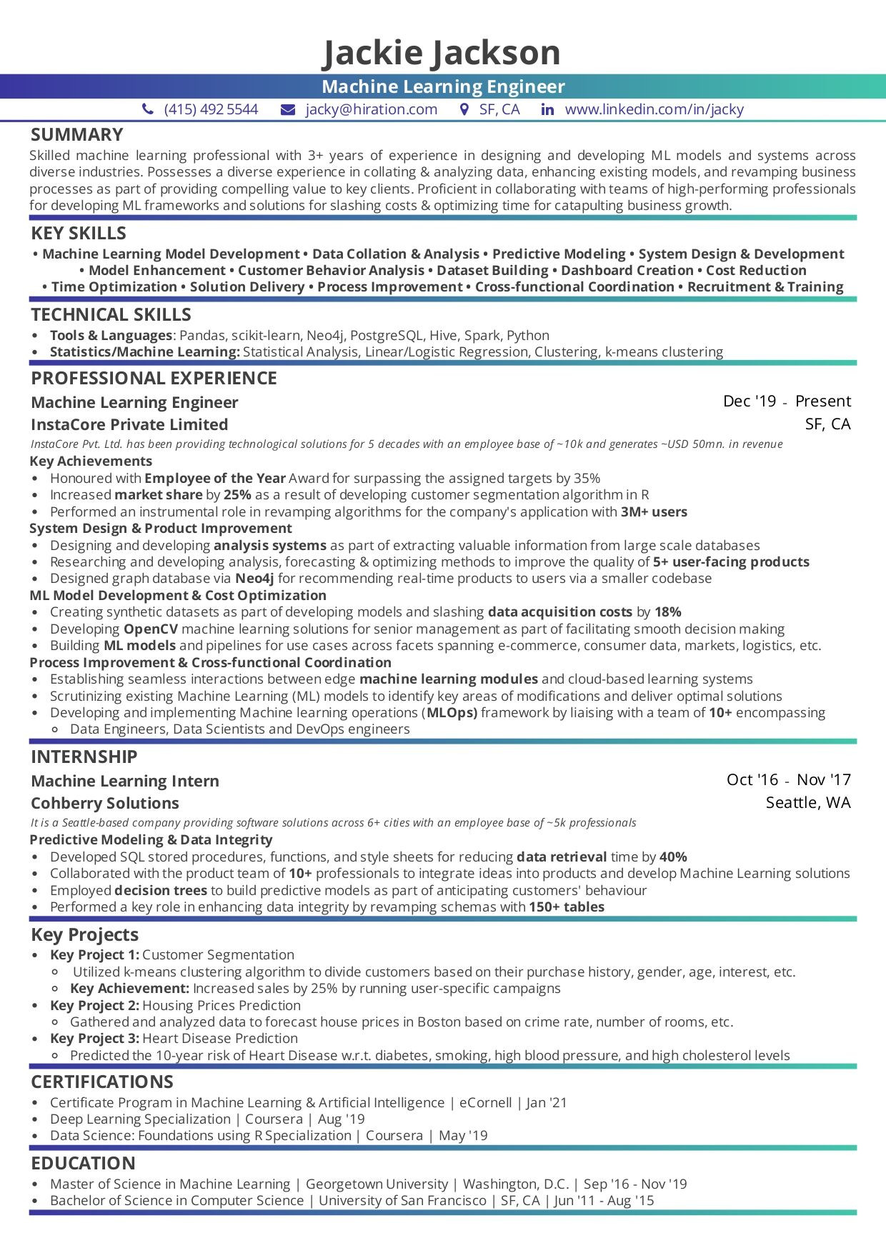 Bay area Quality assurance Resume Samples 2023 How to Write A Machine Learning Resume: 2022 Guide with 10lancarrezekiq Examples